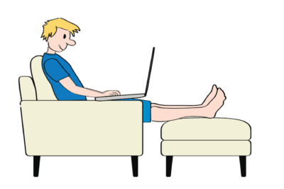 Homeoffice präventive Gesundheitsförderung am Arbeitsplatz